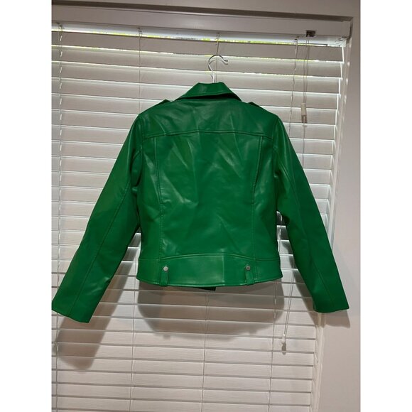 BCBG Max Faux Leather Biker Jacket NWT MSRP $298 -‎ Size M - Picture 8 of 9